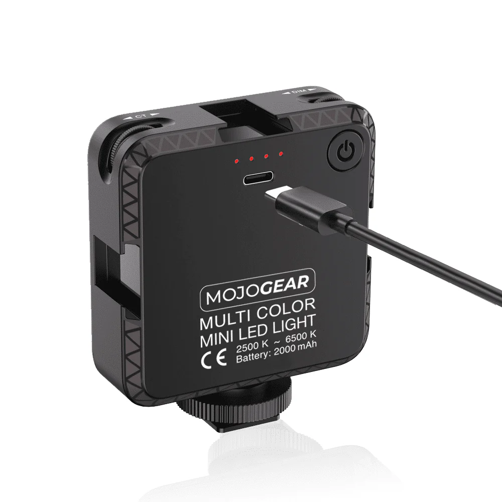 MOJOGEAR W64 Multi Color Mini LED Foto- en videolamp voor smartphone en camera - Afbeelding 8