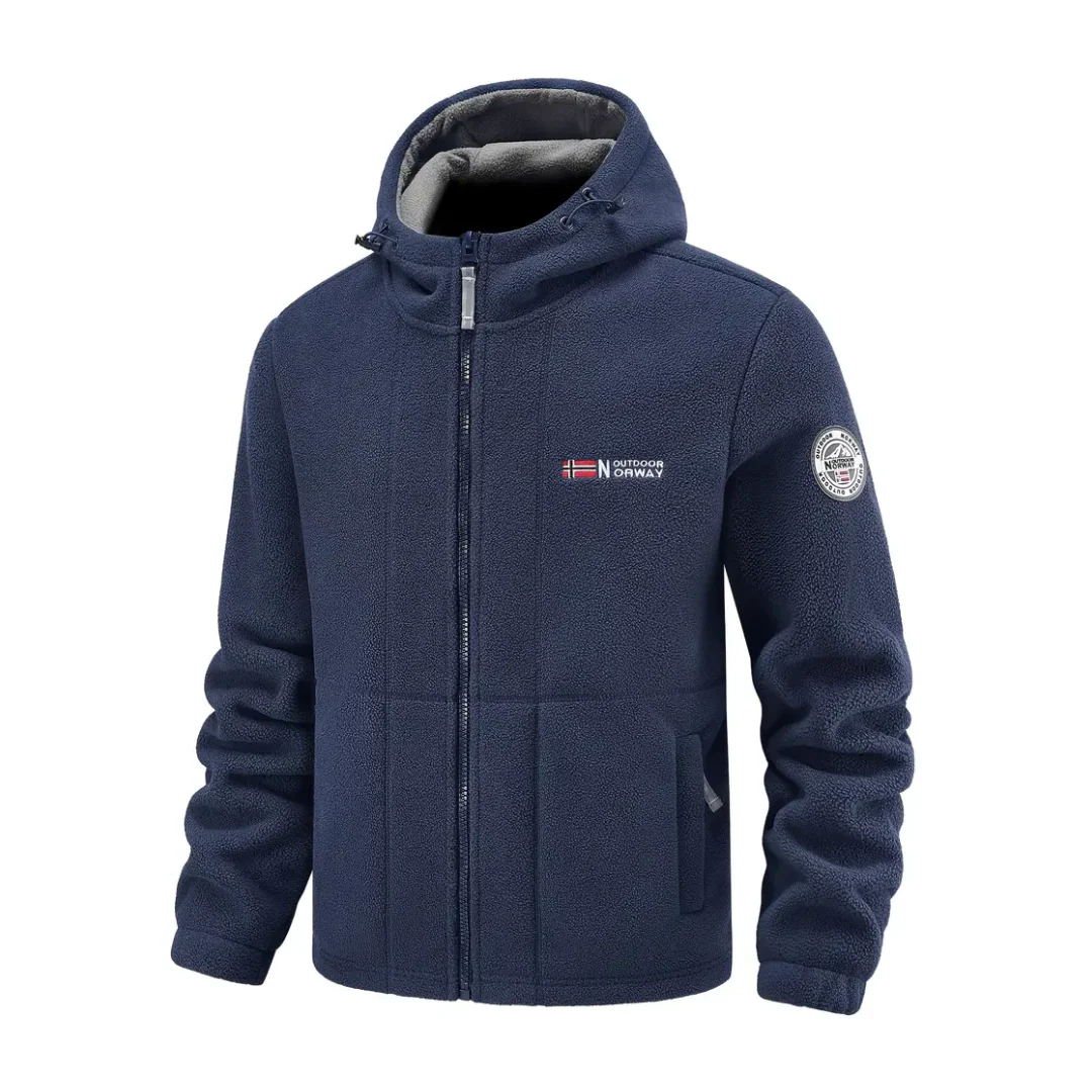 Warme Heren Fleece Jas – Winddicht & Ademend - Afbeelding 6