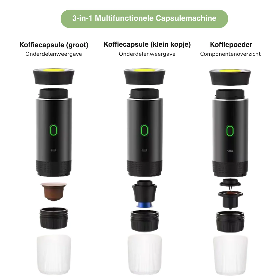 Draagbare Koffiemachine – Altijd Hete Koffie – USB oplaadbaar - Afbeelding 7