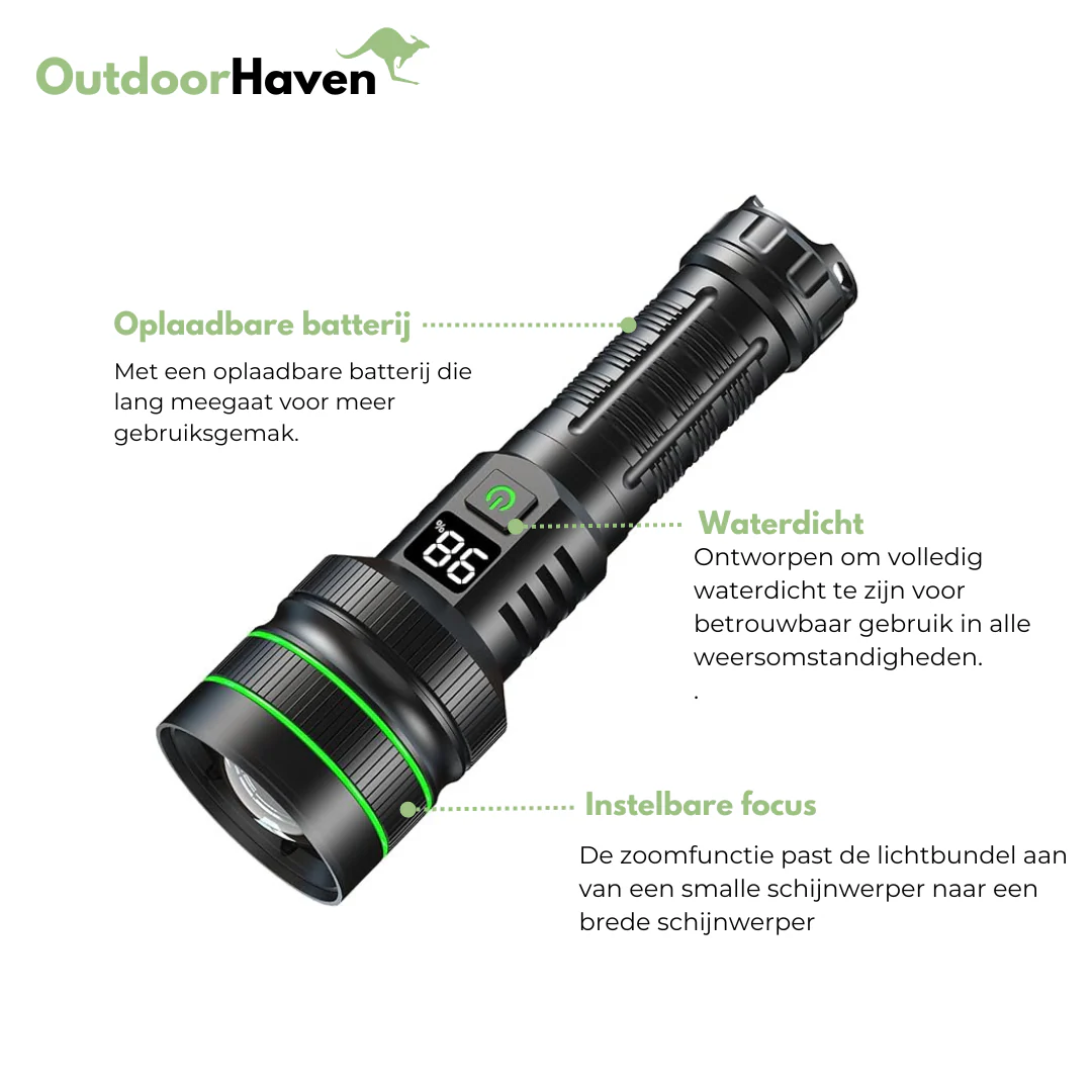 LED Zaklamp - Zoombaar 3 KM - Extreem Helder - Afbeelding 7