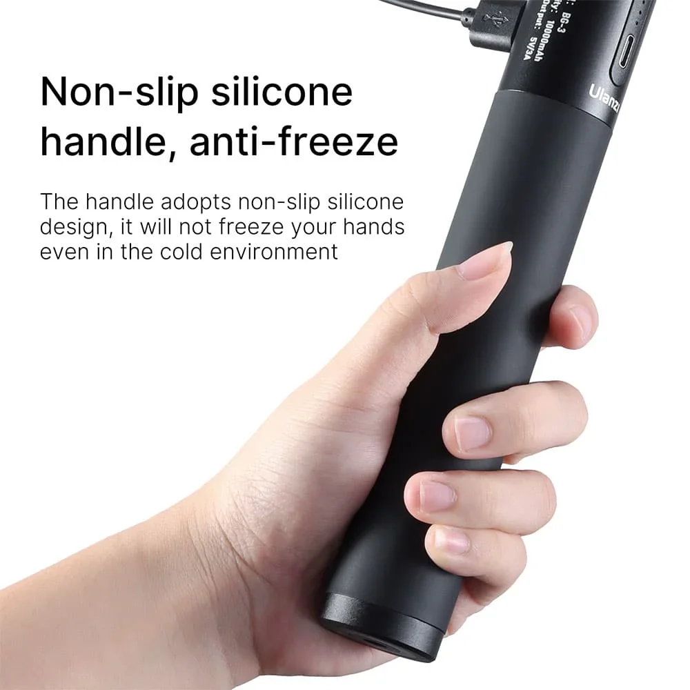 Ulanzi BG-3 powerbank grip 10.000 mAh (met statiefje) - Afbeelding 8