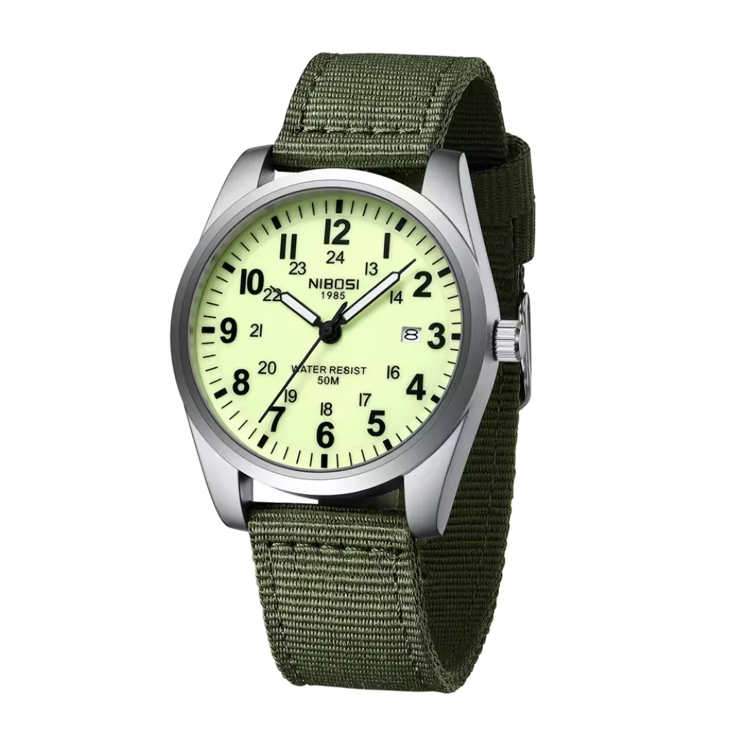 Heren Horloge – Militair Ontwerp – Waterbestendig & Sportief - Afbeelding 2