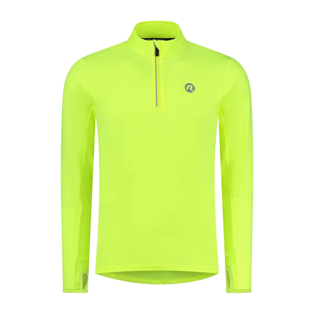 Core Hardlooptop Lange Mouw 1/2 Zip Heren - Neon Geel - Afbeelding 2