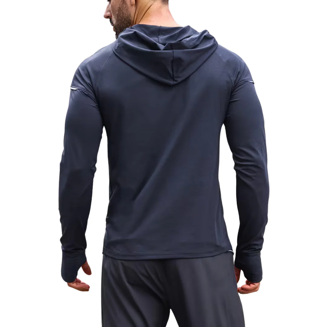 Heren Reflecterende Sporthoodie – Slim-Fit – Longsleeve - Afbeelding 6