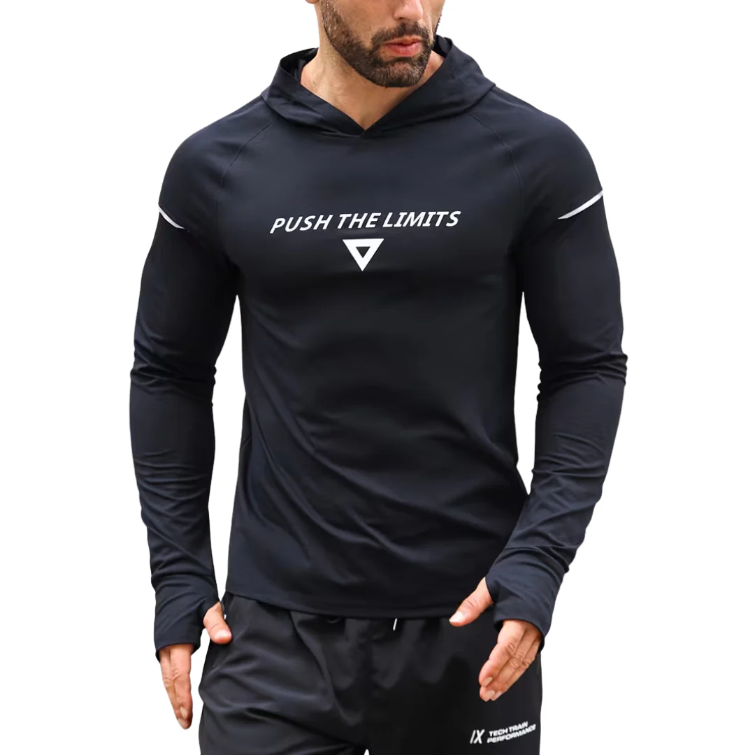 Heren Reflecterende Sporthoodie – Slim-Fit – Longsleeve - Afbeelding 9