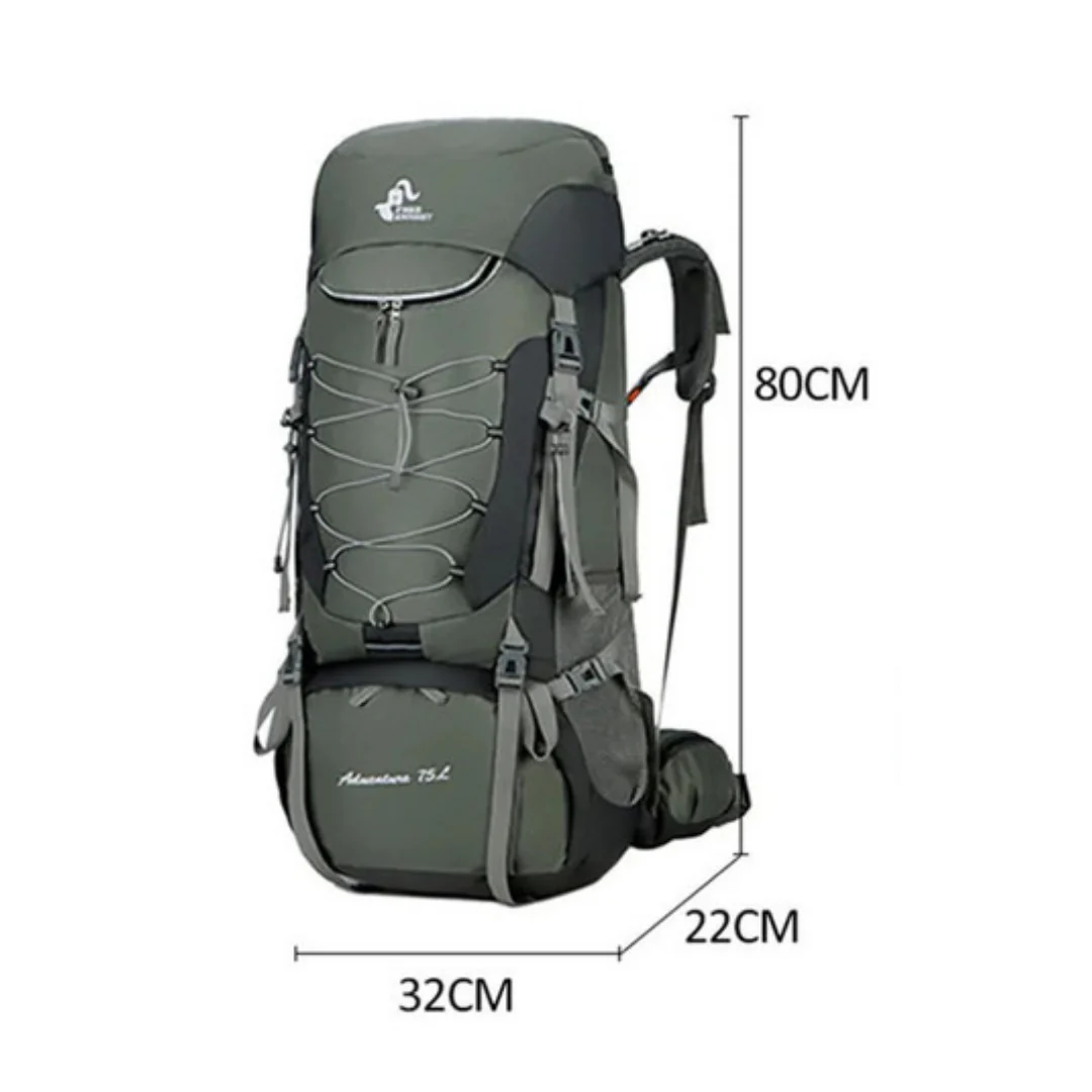 Thiago – 75L waterdichte trekkingrugzak voor heren met regenhoes - Afbeelding 8