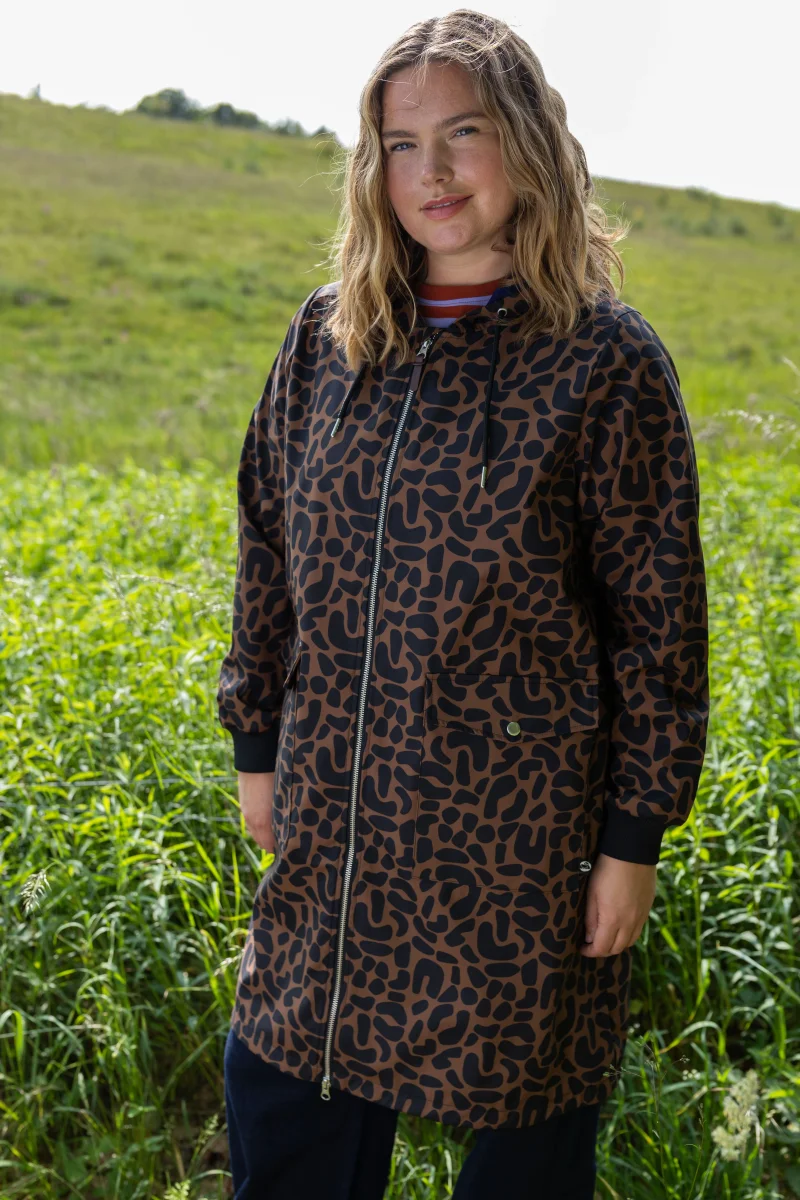 Danemarselisborg Brushed Shell Parka Brown/ Black UNILEOPARD - Afbeelding 2