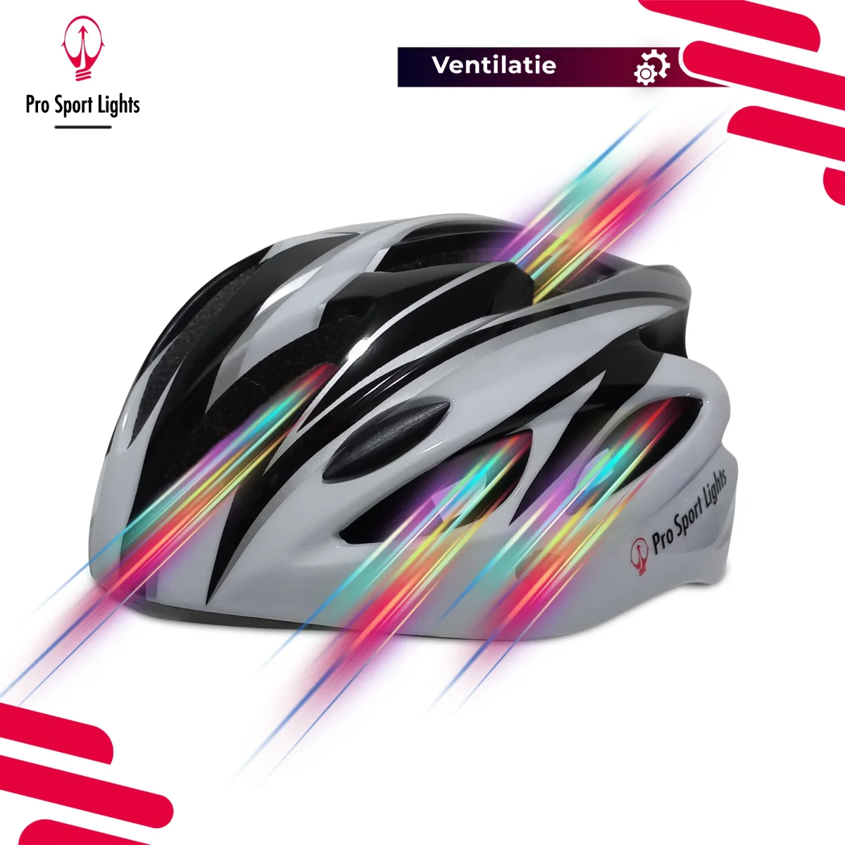Fietshelm Heren/Dames - Wit/Zwart - Afbeelding 7