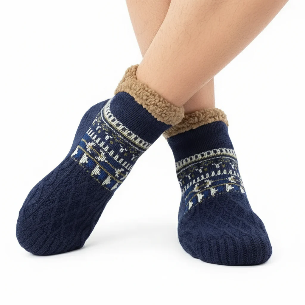 Thermo Gebreide Sokken – Antislip & Warm – Winter Comfort - Afbeelding 3