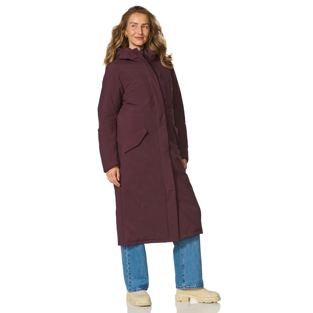 Happy Rainy Days Winter Regenjas Dames Vancouver Burgandy - Afbeelding 4