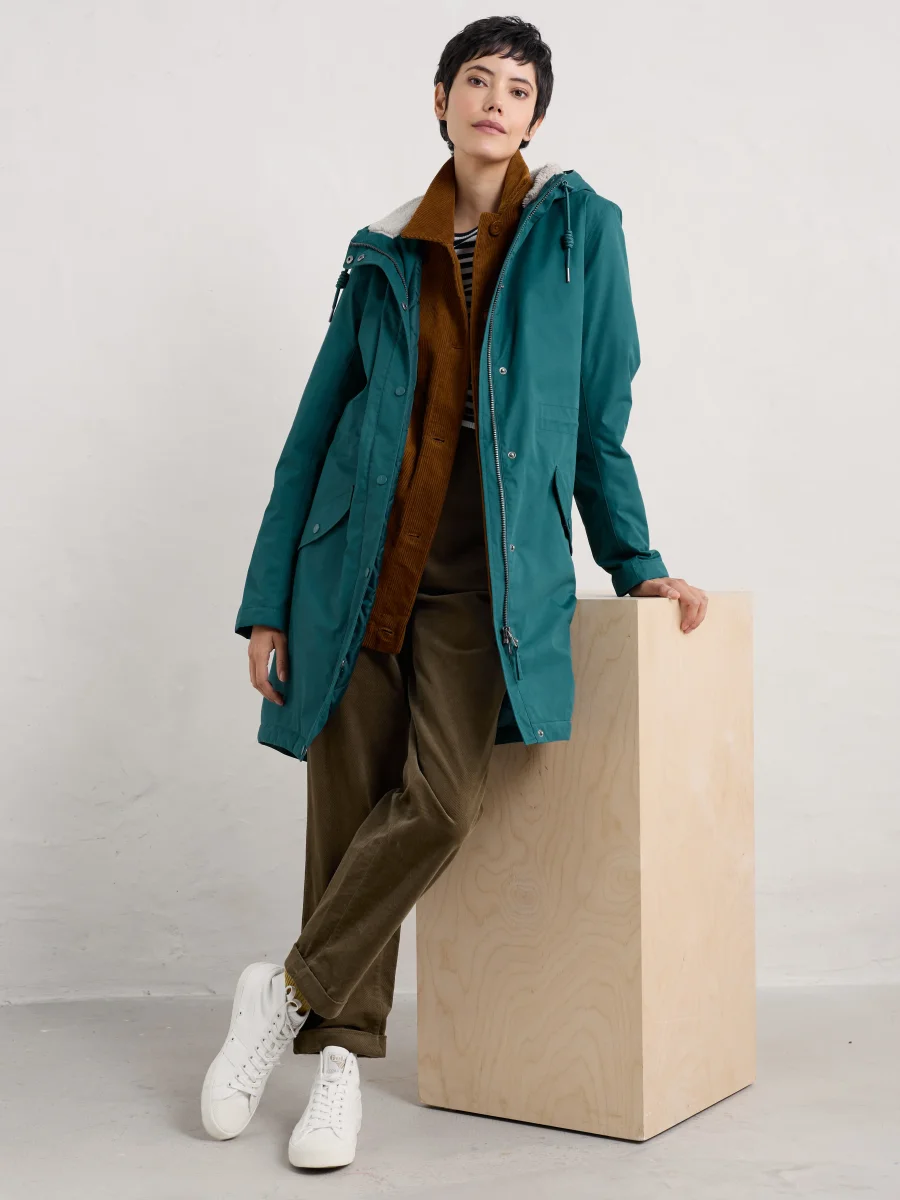 Seasalt Winter Parka Dames Plant Hunter Petrol/ Gust *Laatste maat 54/56* - Afbeelding 4
