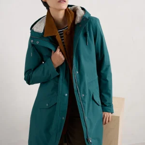 Seasalt Winter Parka Dames Plant Hunter Petrol/ Gust *Laatste maat 54/56*