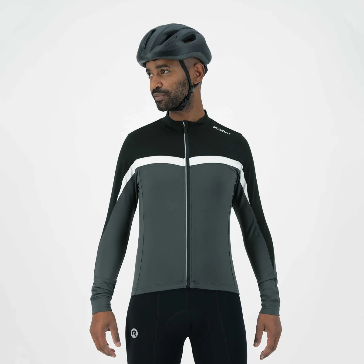 Course Fietsshirt Lange Mouwen Heren - Grijs - Afbeelding 3
