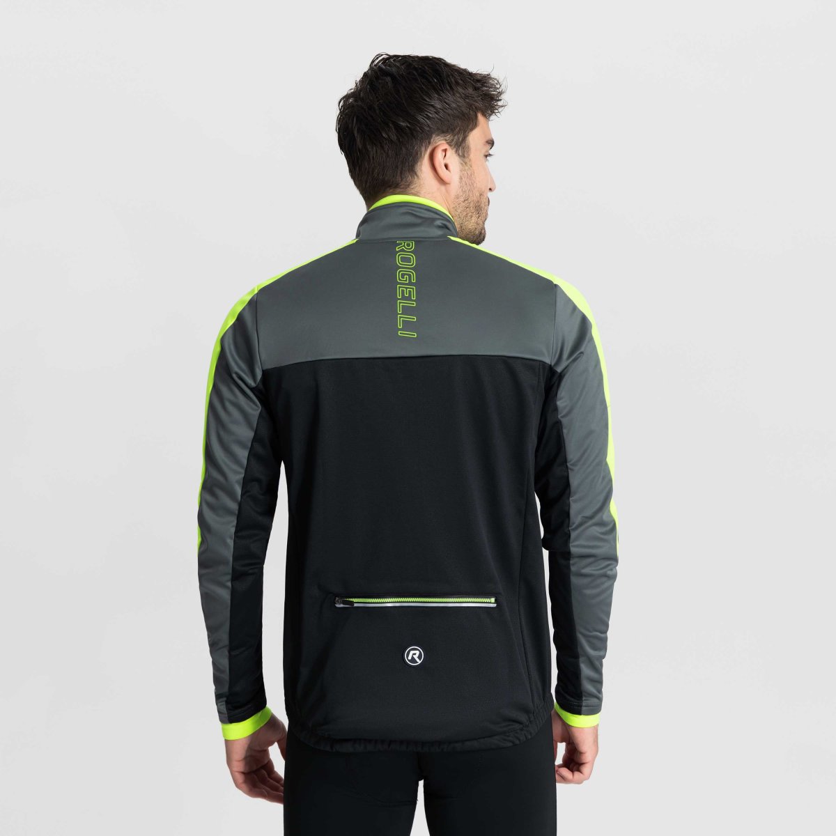Freeze Winter Fietsjack Heren - Zwart/Grijs/Neon Geel - Afbeelding 5