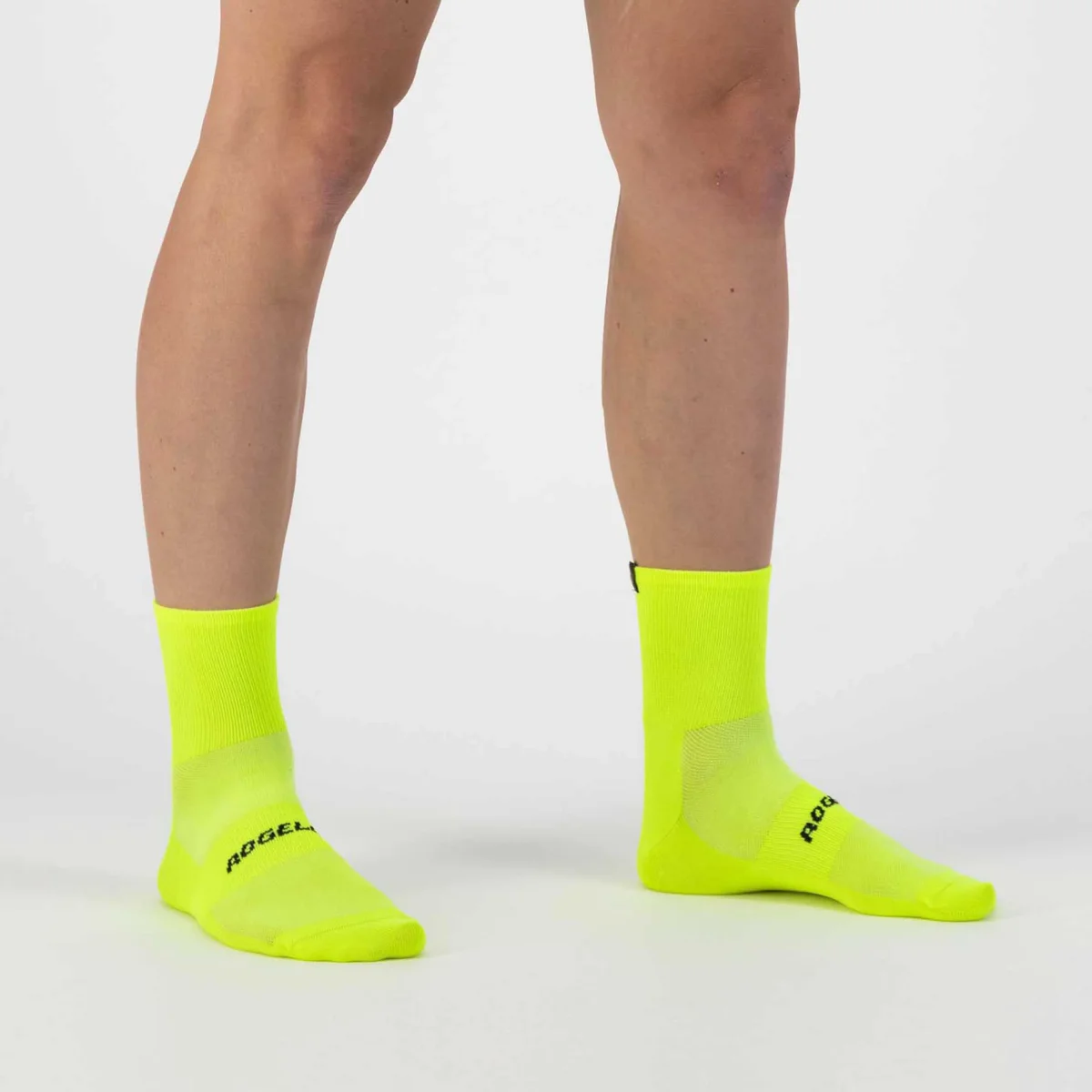 2-Pack Essential Fietssokken - Neon Geel - Afbeelding 3