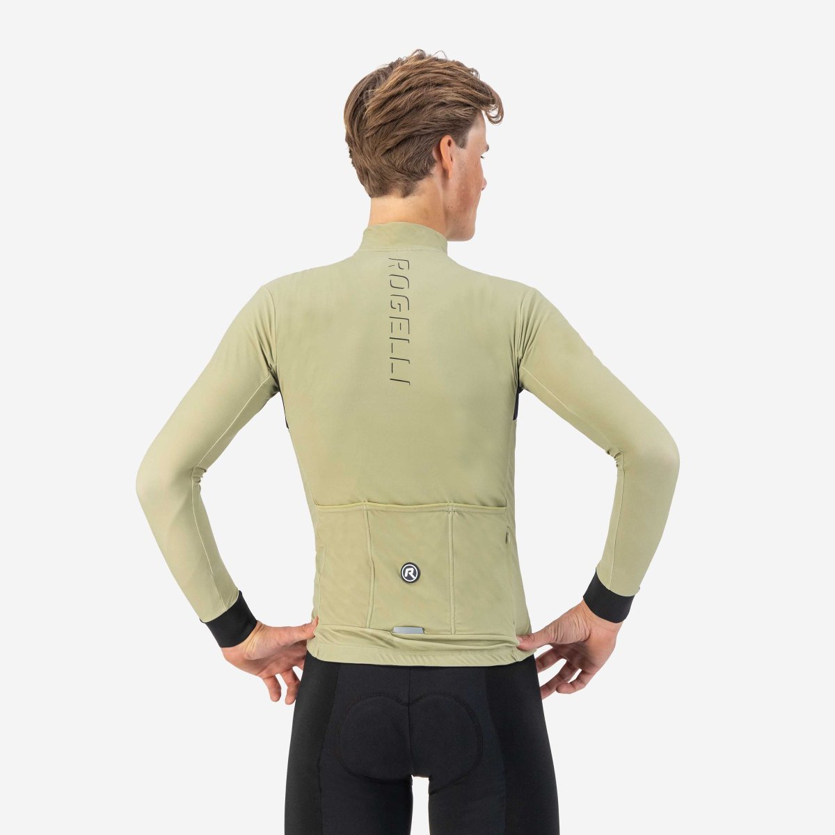 Distance Fietsshirt Lange Mouw Heren - Taupe - Afbeelding 5