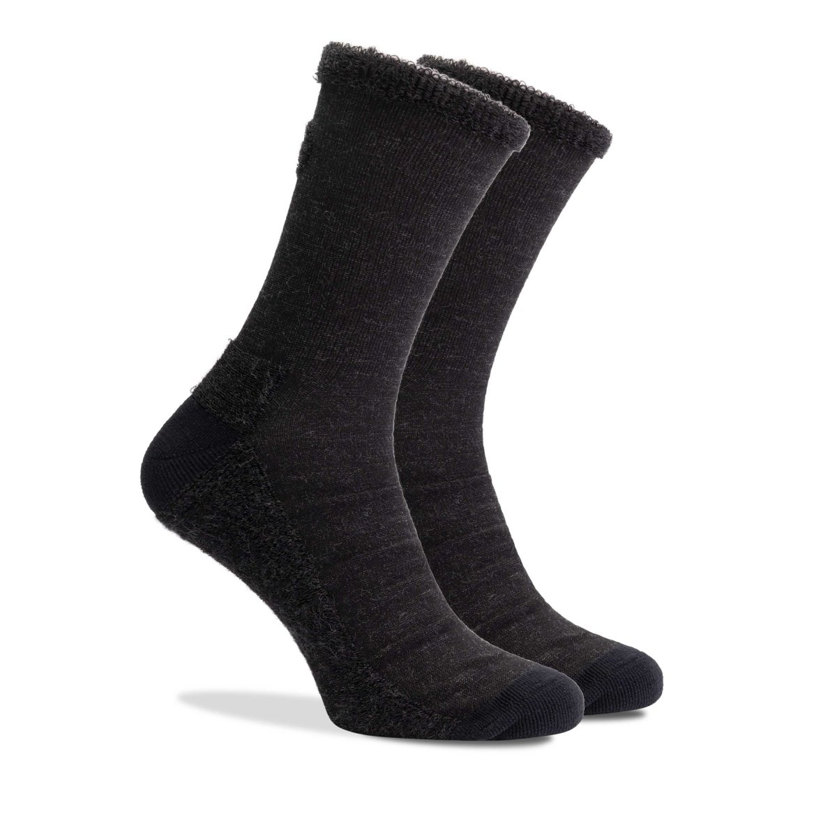 Merino Terry Winter Fietssokken - Grijs/Zwart - Afbeelding 2