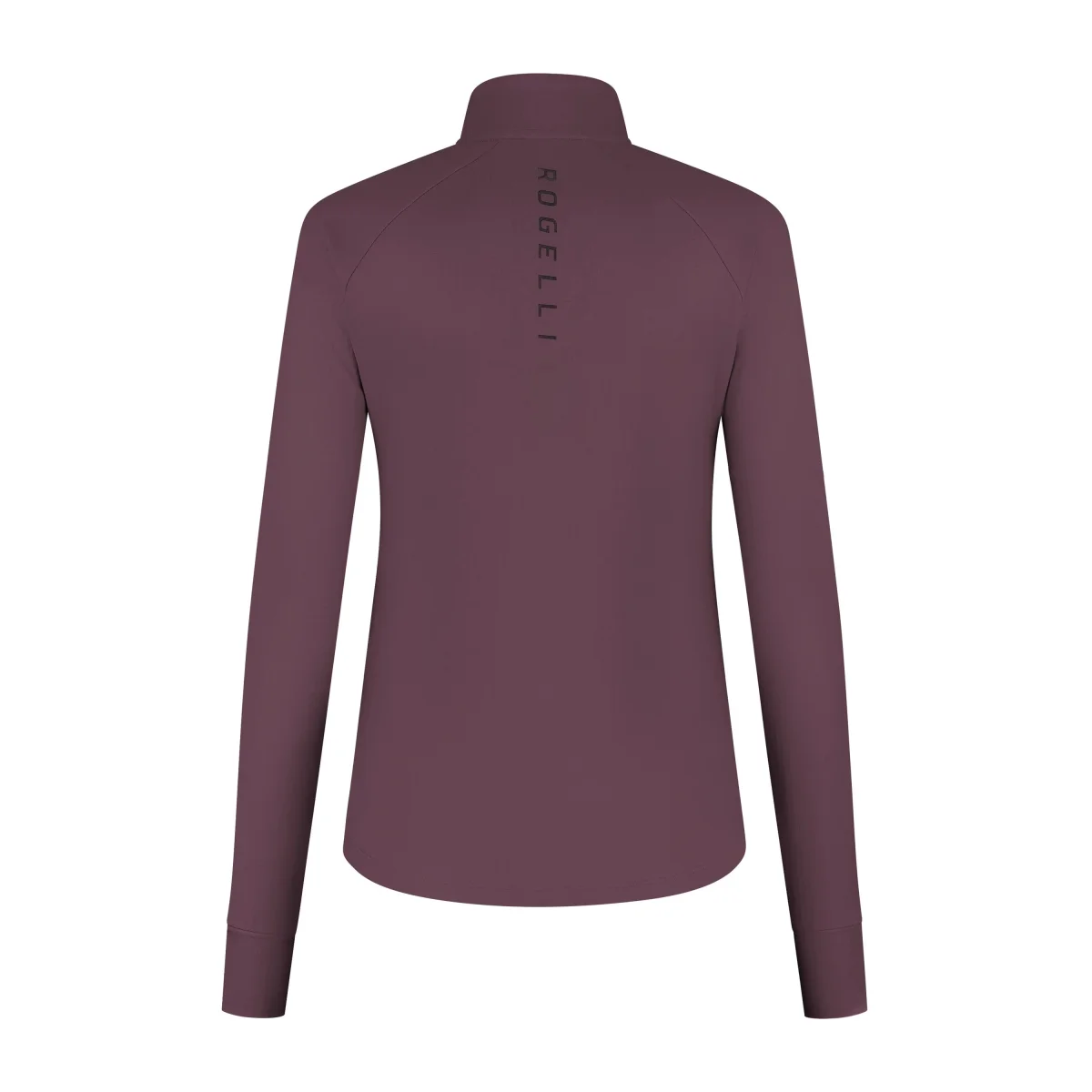 Essential Hardlooptop Lange Mouw 1/2 Zip Dames - Aubergine - Afbeelding 4