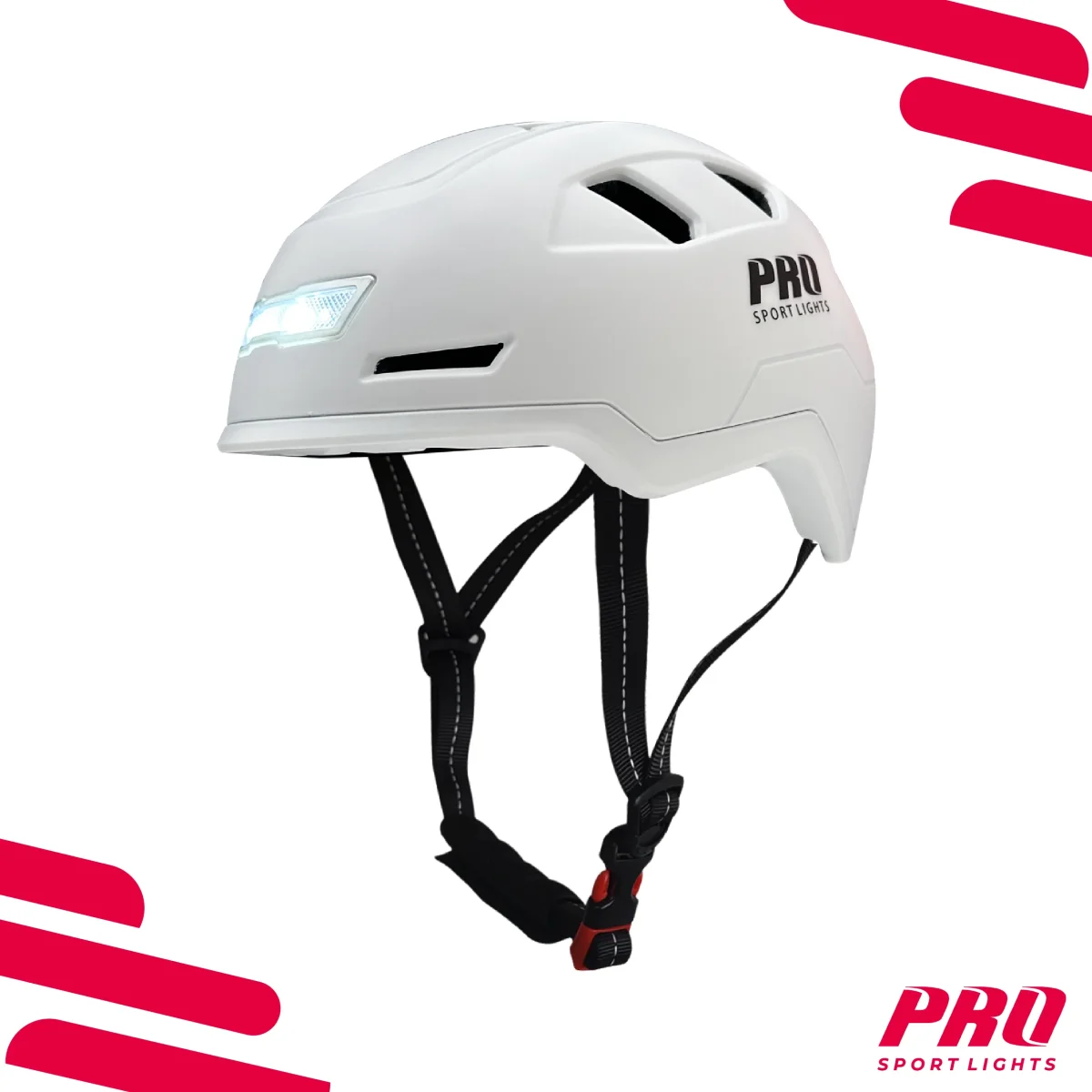 Pro Sport Lights Pedelec Fietshelm NTA 8776 - Wit - Afbeelding 4