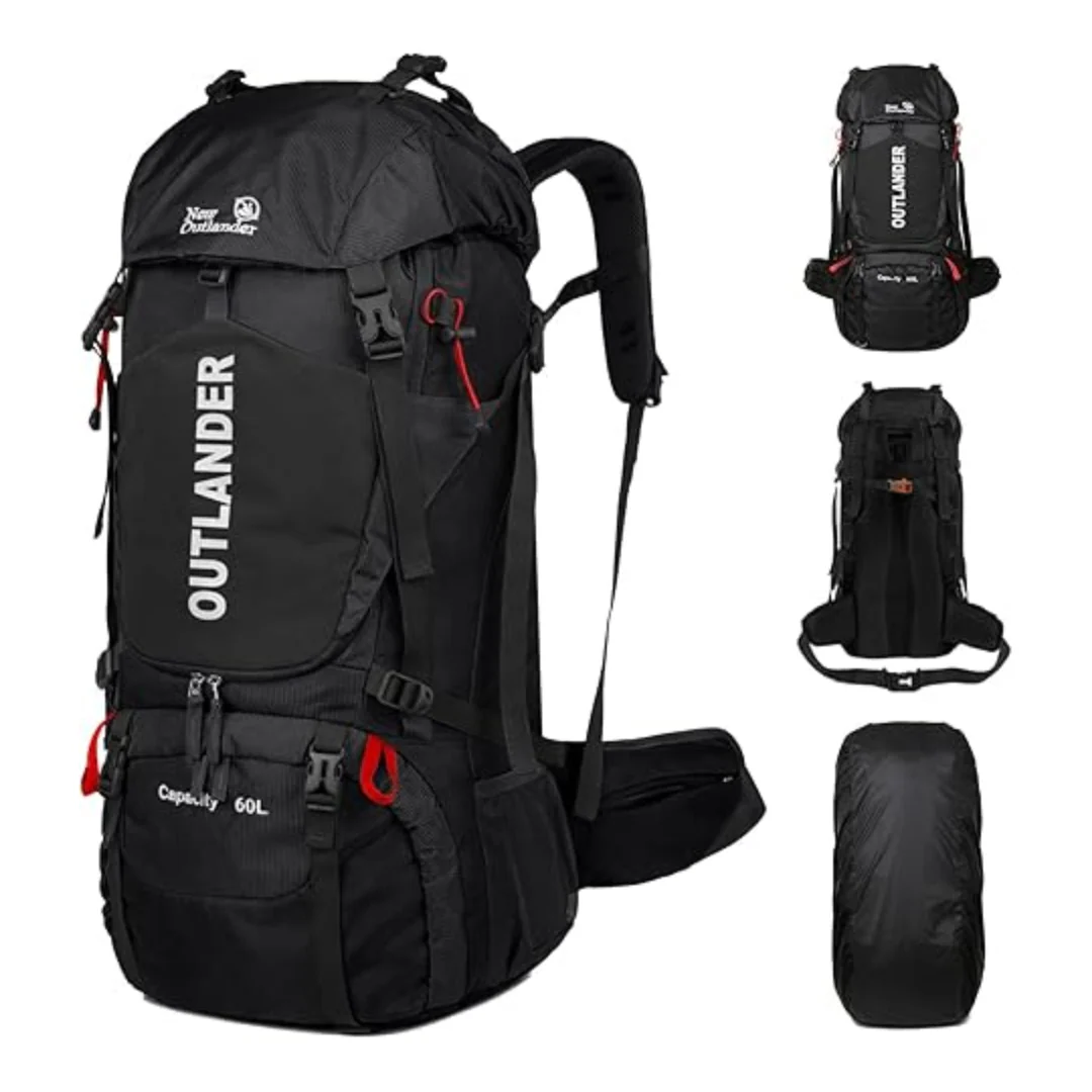 Rafael – Waterdichte wandelrugzak voor heren (60 liter) met regenhoes - Afbeelding 9