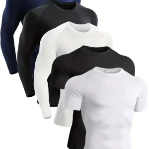 Compressie Shirt Set - 5 Stuks