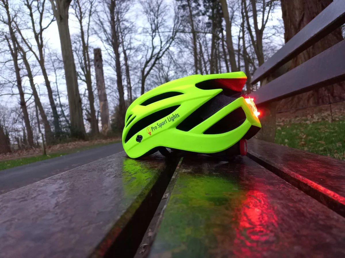 Pro Sport Lights Fietshelm - Flashy Geel - 54/61cm - Afbeelding 4