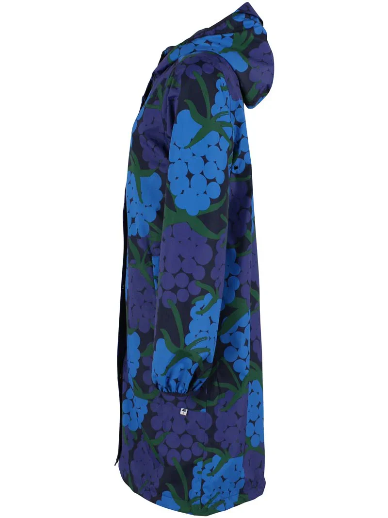 Danefae Edith Regenjas Dames Dark Navy Maxiberry - Afbeelding 7