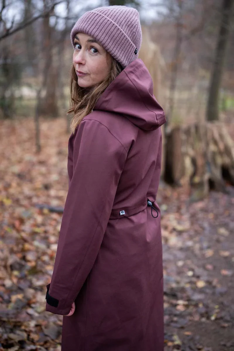 Danefae Premium Regenjas Dames Dogwalker Dark Merlot - Afbeelding 3