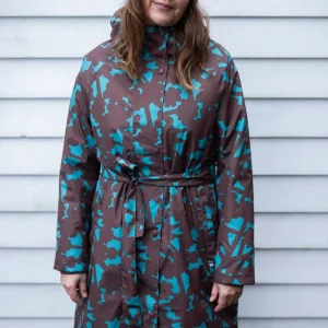 Danefae Regenjas Dames Elisabeth Blue Grey Bramble