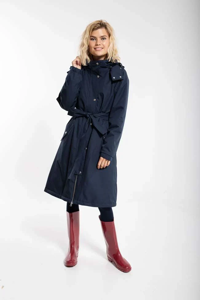 Danefae Winter Regenjas Dames Bornholm Donkerblauw - Afbeelding 3