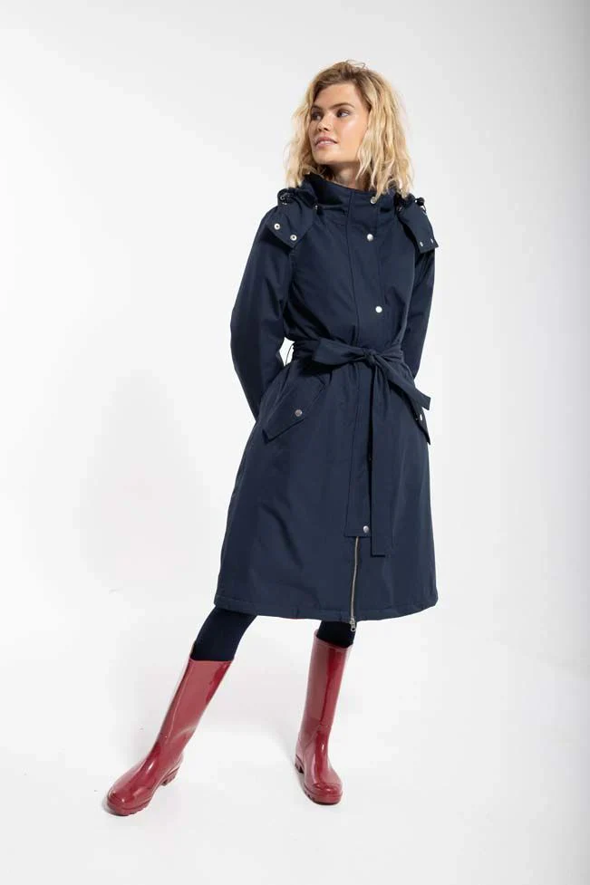 Danefae Winter Regenjas Dames Bornholm Donkerblauw - Afbeelding 4