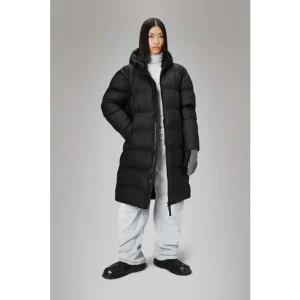 RAINS Alta Long Puffer Black *Laatste maat L*