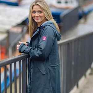 Derbe Regenjas Dames Blauw Friese Island