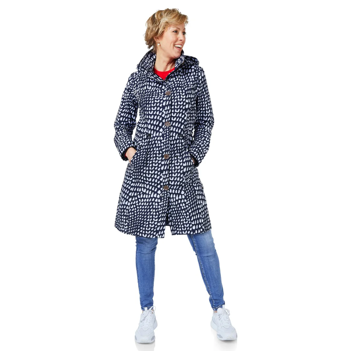 Happy Rainy Days Regenjas Porto Blauw / Wit - Afbeelding 3
