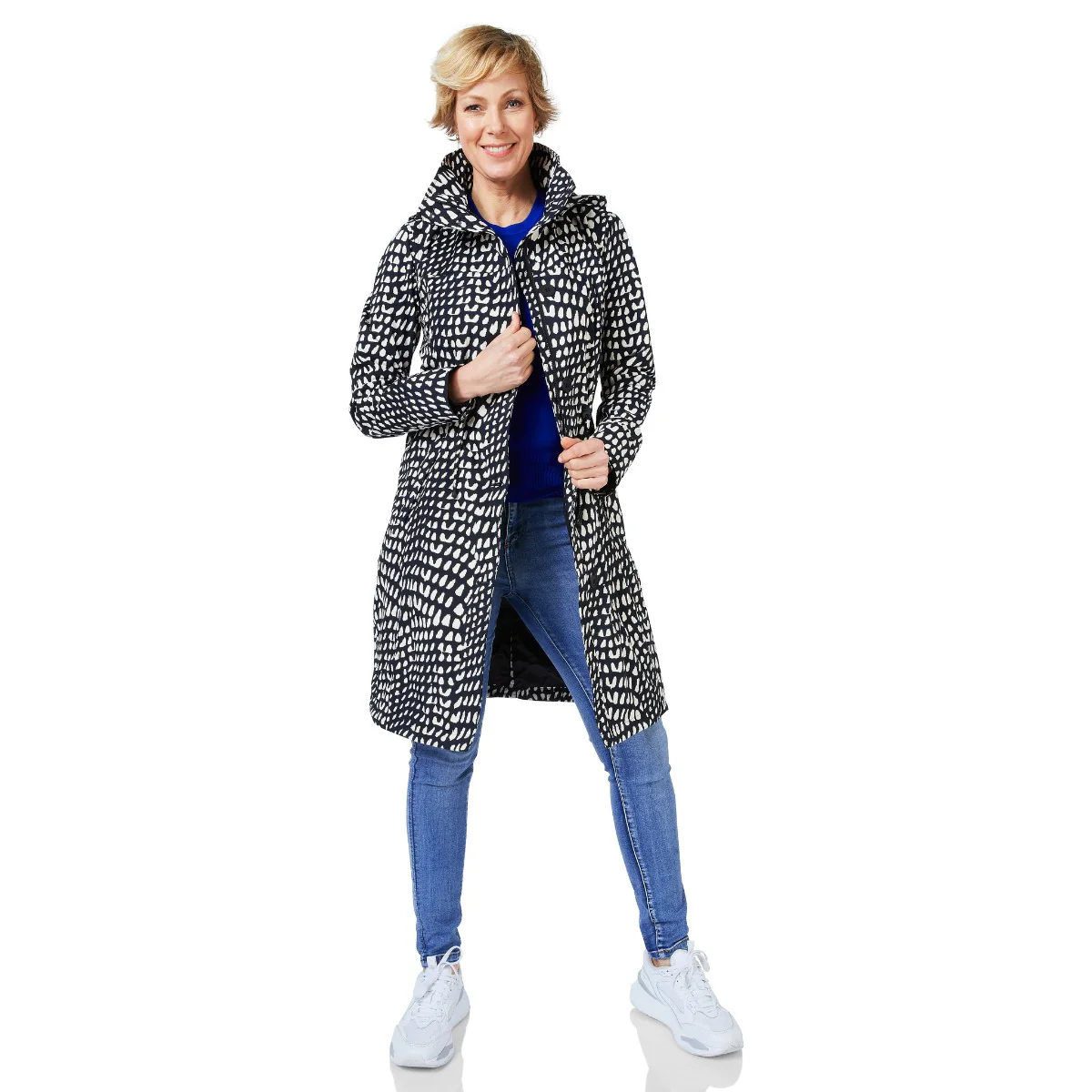 Happy Rainy Days Regenjas Porto Zwart / Beige - Afbeelding 3