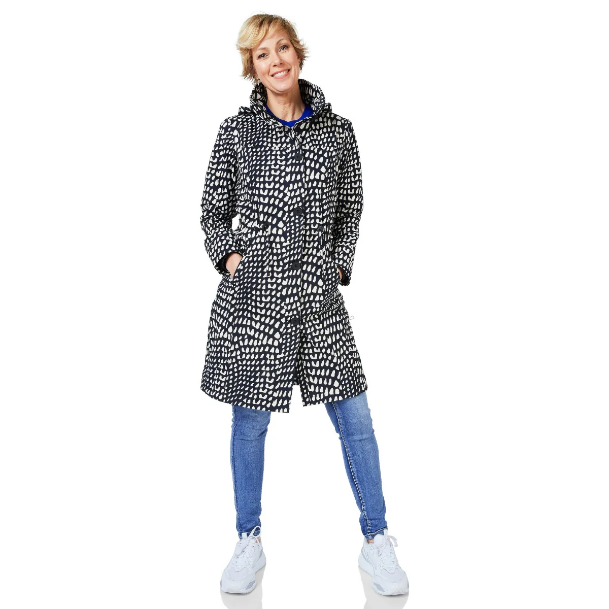 Happy Rainy Days Regenjas Porto Zwart / Beige - Afbeelding 2
